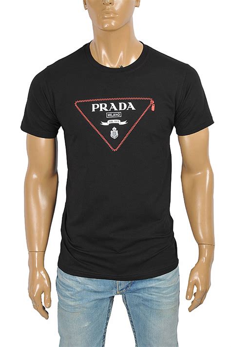 prada t shirt heren wit|Prada t-shirts for men.